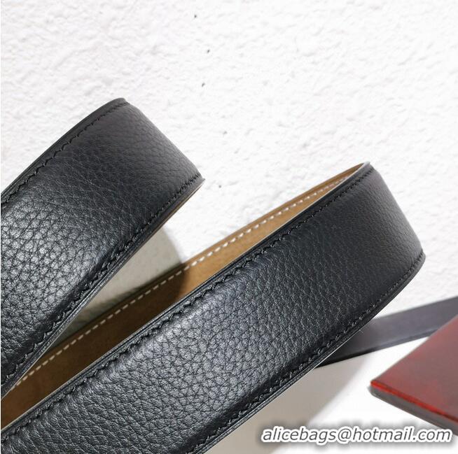 Top Quality Louis Vuitton Leather Belt 38MM M0199 Black