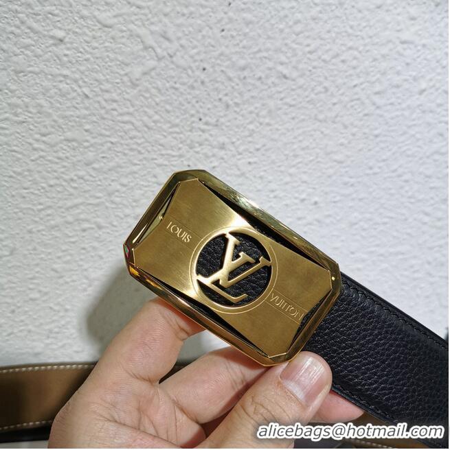 Top Quality Louis Vuitton Leather Belt 38MM M0199 Black