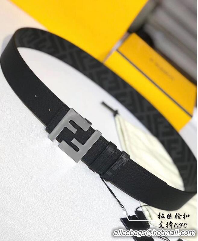 Buy Inexpensive Fendi Leather Belt F2370 Black