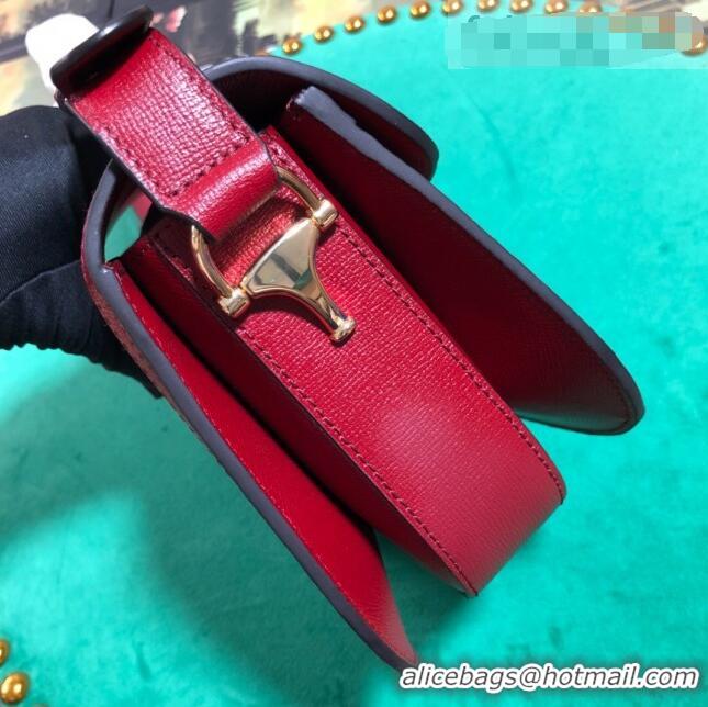 Good Product Gucci GG Canvas 1955 Horsebit Mini Shoulder Bag 602205 Red