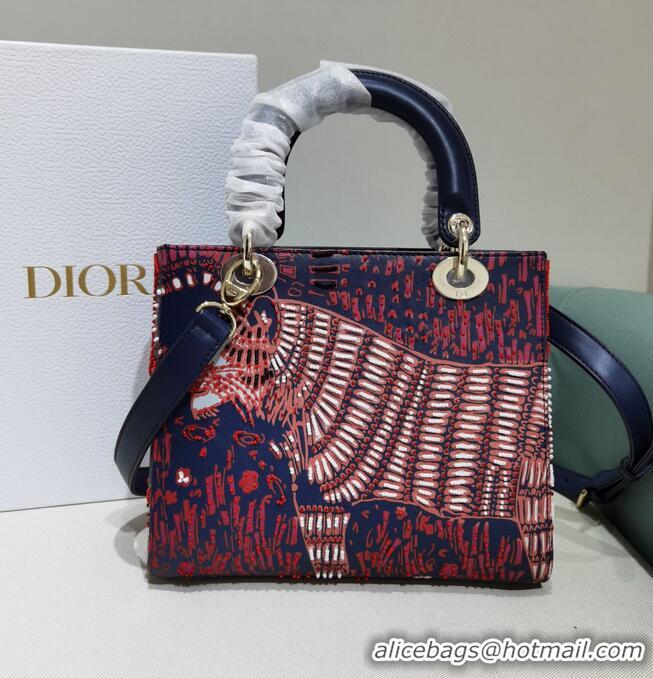 Buy Luxury LADY DIOR DIOR TOTE EMBROIDERED CANVAS BAG 2553