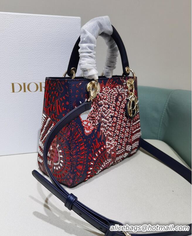 Buy Luxury LADY DIOR DIOR TOTE EMBROIDERED CANVAS BAG 2553