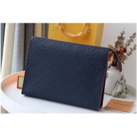 Top Quality Louis Vuitton Monogram Empreinte POCHETTE VOYAGE MM M41058 Navy Blue