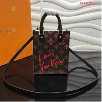 Cheapest Louis Vuitton Monogram Canvas PETIT SAC PLAT M69442 Black