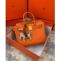 Buy Grade Hermes original Togo Leather HB35O Orange