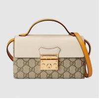 Inexpensive Gucci Padlock mini bag 652683 white