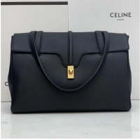 Buy Classic Celine MEDIUM SOFT 16 BAG IN SMOOTH CALFSKIN CR94043 black