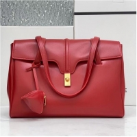 Shop Grade Celine MEDIUM SOFT 16 BAG IN SMOOTH CALFSKIN CR94043 red