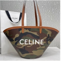 Good Product Celine MEDIUM COUFFIN BAG IN TRIOMPHE CANVAS CELINE PRINT 196262 Green