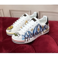 Popular Dolce Gabbana New Dglimited Portofino Sneakers Blue/Yellow 120164