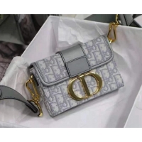 Buy Discount Dior 30 MONTAIGNE JACQUARD CANVAS BOX BAG M928 Grey