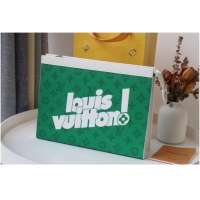 Famous Brand Louis Vuitton POCHETTE VOYAGE MM M61692 GREEN