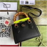 Top Grade Gucci Diana mini tote bag 655661 Black