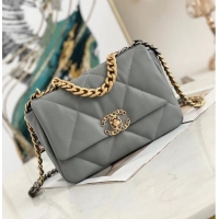 Buy Inexpensive CHANEL 19 Flap Bag AS1160 AS1161 AS1162 Grey