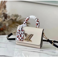 Pretty Style Louis Vuitton EPI Leather TWIST MM M58568 white