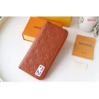 Best Price Louis Vuitton LVXNBA ZIPPY WALLET VERTICAL M80548 BROWN