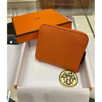 Good Quality Hermes Constance Wallets espom leather H2298 Orange