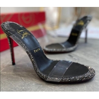 Purchase Christian Louboutin Crystal PVC Mules 10cm 070604