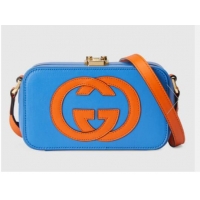 Low Cost Gucci Interlocking G mini bag 658230 Blue