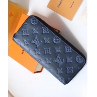 Top Quality Louis Vuitton ZIPPY WALLET VERTICAL M62295 Navy Blue