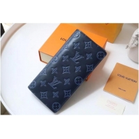 Buy Discount Louis Vuitton BRAZZA WALLET M62900 Navy Blue