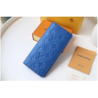 Super Quality Louis Vuitton BRAZZA WALLET M80592 blue