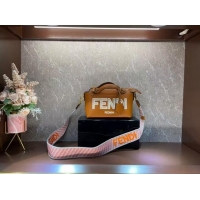 Buy Inexpensive FENDI Braided Straw Bag F6531 Camel