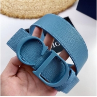 Low Cost Dior Calf Leather Belt 35MM 2660 blue