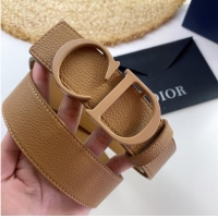 Buy Cheapest Dior Calf Leather Belt 35MM 2660 apricot