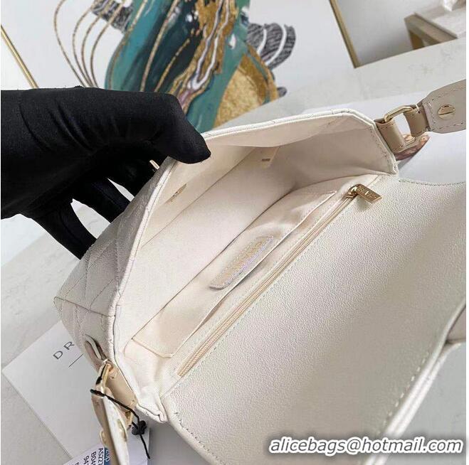 Reasonable Price Chanel Shoulder Flap Bag Original leather AS3659 White