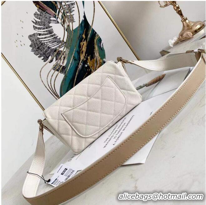 Reasonable Price Chanel Shoulder Flap Bag Original leather AS3659 White