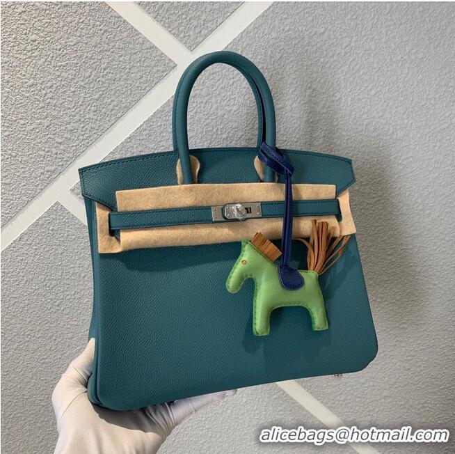 Top Quality Hermes Birkin 25CM Epsom Bag Original Leather H25E Dark Green