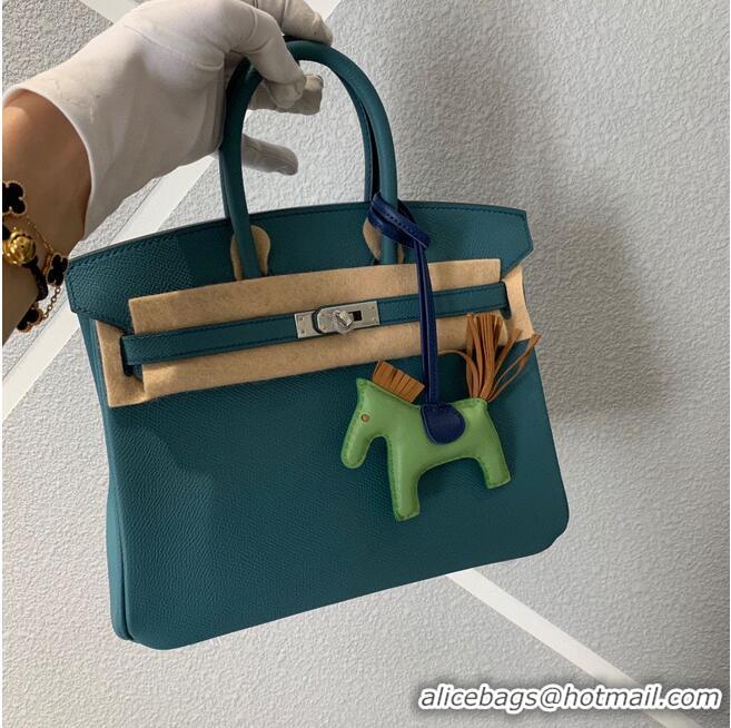 Top Quality Hermes Birkin 25CM Epsom Bag Original Leather H25E Dark Green