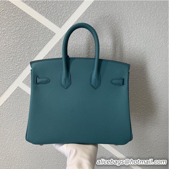 Top Quality Hermes Birkin 25CM Epsom Bag Original Leather H25E Dark Green