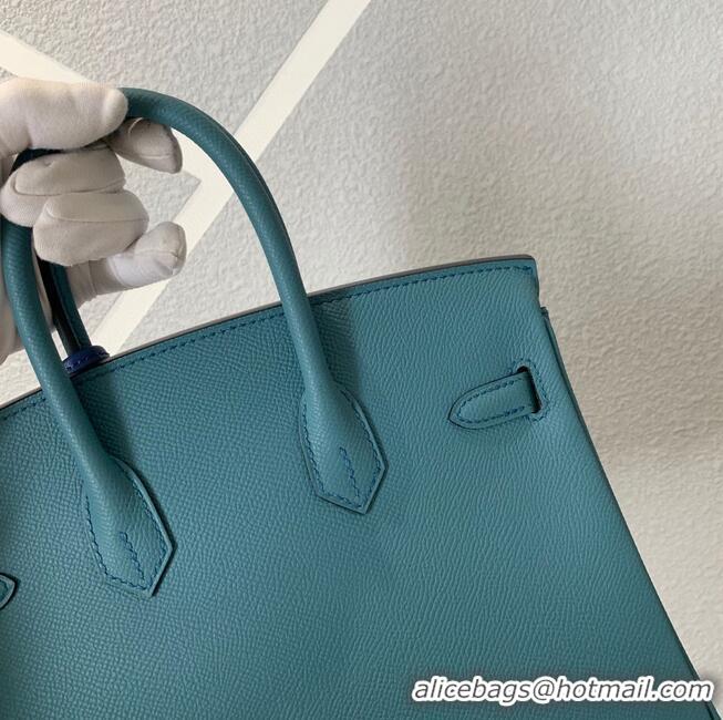 Top Quality Hermes Birkin 25CM Epsom Bag Original Leather H25E Dark Green