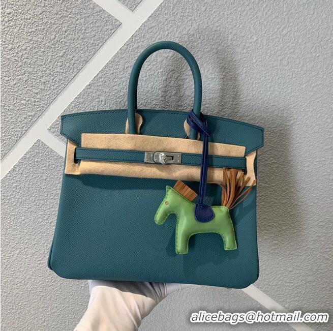 Top Quality Hermes Birkin 25CM Epsom Bag Original Leather H25E Dark Green