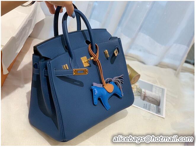 Good Product Hermes Birkin 25CM Togo Bag Original Leather H25E Dark Blue