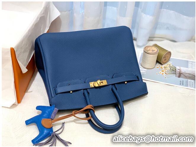 Good Product Hermes Birkin 25CM Togo Bag Original Leather H25E Dark Blue