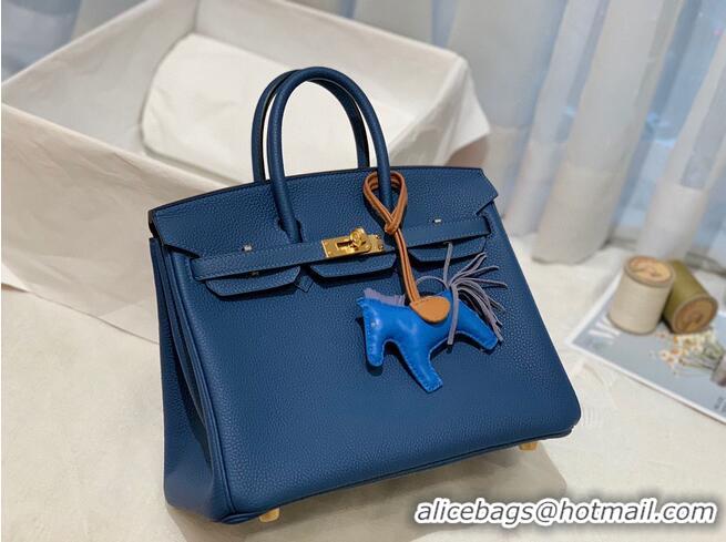 Good Product Hermes Birkin 25CM Togo Bag Original Leather H25E Dark Blue