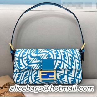 Promotional Fendi Baguette 1997 Medium FF Vertigo Bag FD8378 Blue 2021