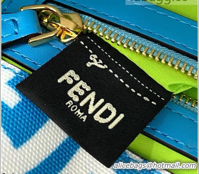 Promotional Fendi Baguette 1997 Medium FF Vertigo Bag FD8378 Blue 2021