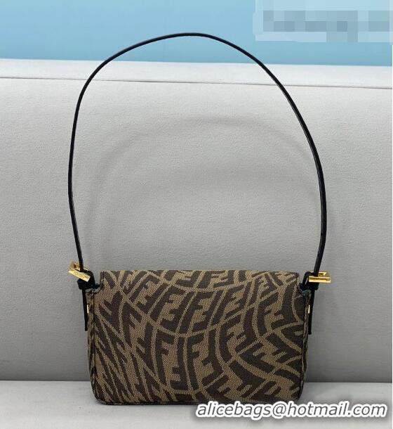 Super Quality Fendi Baguette 1997 Mini FF Vertigo Bag F08378 Brown 2021