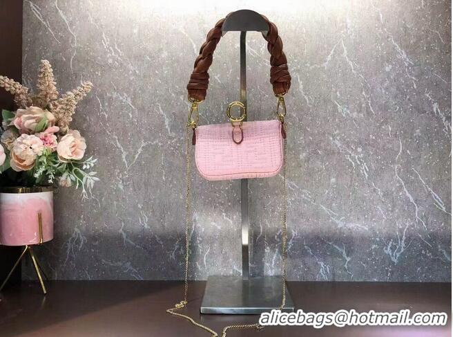 Reasonable Price Fendi mini BAGUETTE cotton bag F6550 pink