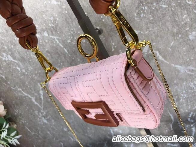 Reasonable Price Fendi mini BAGUETTE cotton bag F6550 pink