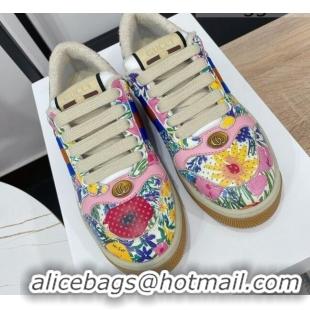 Most Popular Gucci Ken Scott Flora Print Screener Sneaker 043072