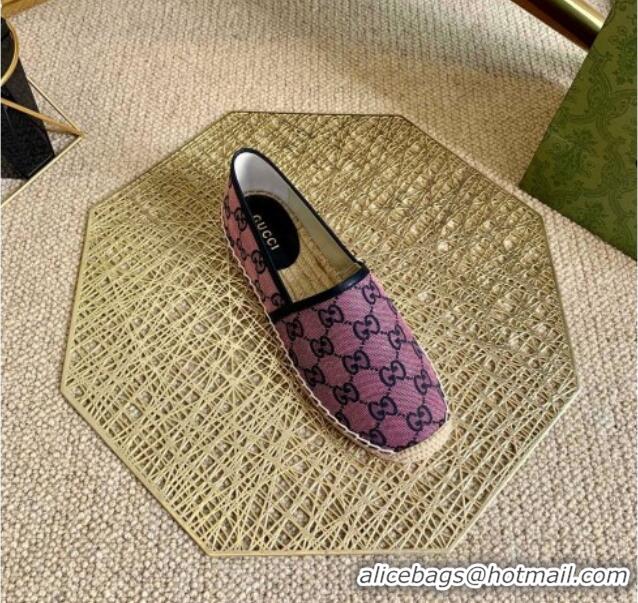 Best Product Gucci GG Canvas Espadrilles 050671 Purple 2021