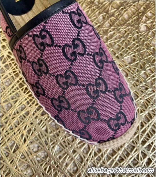 Best Product Gucci GG Canvas Espadrilles 050671 Purple 2021