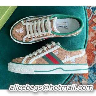 Good Quality Disney x Gucci Donald Duck GG Canvas Tennis 1977 Low-Top Sneaker 510106 Beige