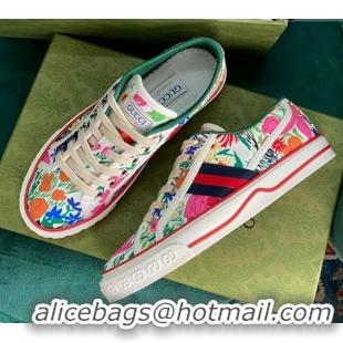 Best Price Kai x Gucci Donald Bear GG Canvas Tennis 1977 Low-Top Sneaker 510108 Pink 2021