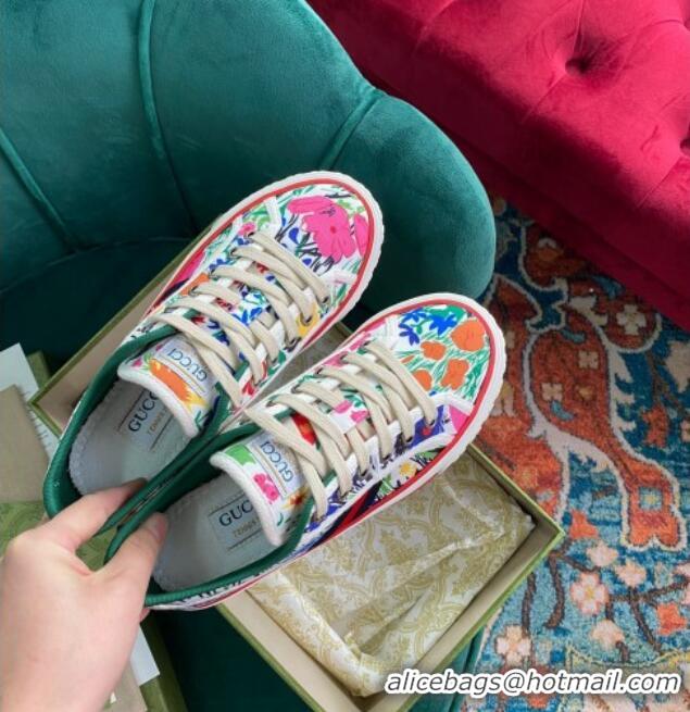 Best Price Kai x Gucci Donald Bear GG Canvas Tennis 1977 Low-Top Sneaker 510108 Pink 2021